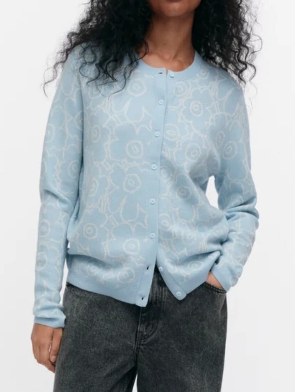 Marimekko Mutka Piirto Unikko Knitted Cardigan sM